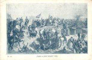 Magyar szabadságharc, Csata a piski hídnál 1849, 14. sz. / Hungarian Revolution of 1848 (kopott sarkak / worn corners)