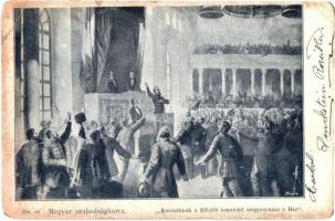 Magyar szabadságharc, Kossuthnak a 200 ezer honvédet megszavazza a Ház, 105. sz. / Hungarian Revolution of 1848 (r)