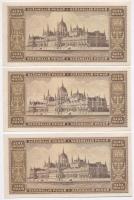 1946. 100.000.000P (3x) sorszámkövetők T:I,I-