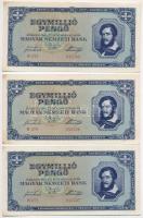 1945. 1.000.000P (6x) sorszámkövetők T:I-,II