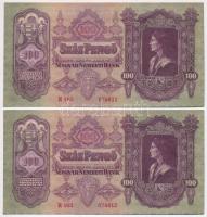 1930. 100P (4x) sorszámkövetők T:I