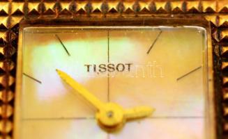 cca 1930 14K arany Tissot női karóra. Hibátlan gyöngyház számlappal, működő szerkezettel. / Gold Tis...