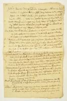 1805 Heves vármegyei irattöredék, rajta Almásy József (1774-1858) alispán, későbbi főispán aláírásával
