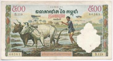 Kambodzsa 1972. 500R T:III Cambodia 1972. 500 Riels C:F Krause 14.d