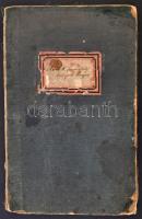1875-1949 Iskolai látogatási jegyzőkönyv, foltos nagyalakú füzet
