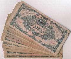 1945. 1000P (30x) legtöbb piros "MNB" bélyeggel T:III,III-