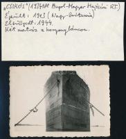 cca 1935 A Csikós tengerjáró hajó. Az Angol-Magyar hajózási Rt. hajója. Két matróz a horgonyláncon 6x9 cm.