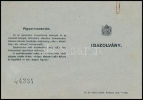 cca 1930 Balatoni Hajózási Rt. igazolvány és két irat.