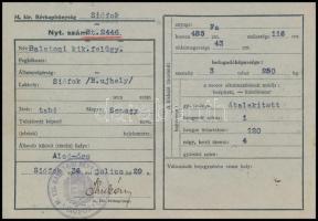 cca 1930 Balatoni Hajózási Rt. igazolvány és két irat