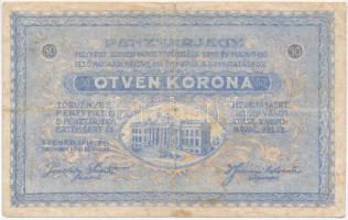 Szeged 1919.08.01. 50K "Városi Pénztárjegy" T:III-