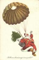 11 db MODERN Mikulás motívumlap, üdvözlőlap / 11 MODERN Saint Nicholas motive cards, greeting cards