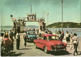 10 db MODERN motívumlap balatoni hajókkal / 10 MODERN motive cards with ships from Balaton lake