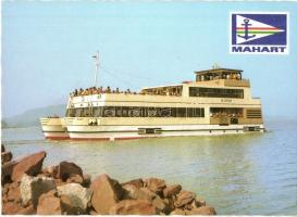 10 db MODERN motívumlap balatoni hajókkal / 10 MODERN motive cards with ships from Balaton lake