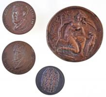 Vegyes: 4db-os emlékérem tétel, közte Artemisz öntött Br plakett (70mm); Belgium / Brüsszel DN Fibru 1853 - MCMXCIII emlékérem, eredeti gyártói tokban T:1,2 Mixed: 4pcs of commemorative medallions, including Artemis cast Br plaque (70mm); Belgium / Bruxelles ND Fibru 1853 - MCMXCIII commemorative medallion in original makers case C:UNC,XF