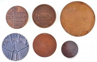 Vegyes: 6db-os emlékérem tétel, közte "A Magyar Népköztársaság Országgyűlése  Budapest" ez...
