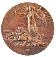 Osztrák-Magyar Monarchia 1914. "Az első világháború kezdete" aranyozott Br emlékérem. A pe...