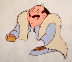 Magyar filmek fázisrajzai 5 db, tempera, fólia, jelzés nélkül, 26x34 cm