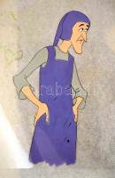 Magyar filmek fázisrajzai 5 db, közte a Hófehér fázisrajzai, tempera, fólia, jelzés nélkül, 26x34 cm