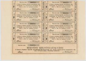 Zenta/Budapest 1917. "A Zentai és Roskányi Egyesült Iparvállalatok Részvénytársaság" 200K-...