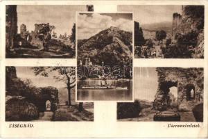 4 db régi magyar városképes lap, 2 Esztergom és 2 Visegrád / 4 pre-1945 Hungarian town-view postcard...