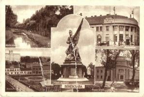 6 db régi magyar városképes lap (Baja, Eger, Mátraverebély, Békéscsaba, Máriaremete, Hévíz). vegyes ...