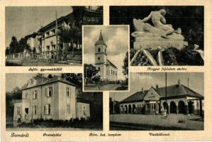 Balaton - 4 db régi városképes lap (Balatonalmádi, Balatonboglár, Zamárdi). vegyes minőség / 4 pre-1...