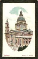 Budapest - 2 db régi városképes lap, Szent István Bazilika, Lánchíd / 2 pre-1945 Hungarian town-view...