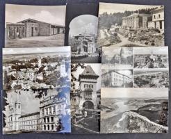 99 db MODERN magyar fekete-fehér városképes lap / 99 modern Hungarian black and white town-view postcards