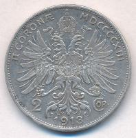 Ausztria 1913. 2K Ag "Ferenc József" T:2,2- ü.
Austria 1913. 2 Corona Ag "Franz Jose...