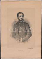 A. Colette: Kossuth Lajos fametszetű ábrázolása francia kiadásban. / French etching of Kossuth. 21x31 cm