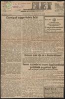 1926 2 db kivágat a kolozsvári Új kelet zsidó politikai napilapból, érdekes aktuális hírekkel