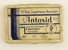 Antoxid injekciós fém doboz, tartalommal