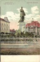 Makó, Kossuth szobor 1905 szeptember 24-én, Szentmiklóssy Ferencz amateur felvétele, kiadja Kovács Antal (EK)