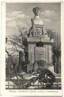 Sümeg, Kisfaludy Sándor szobra a temetőben (EK)