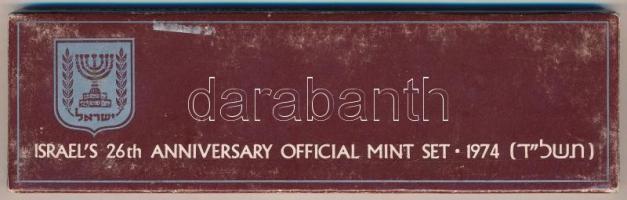 Izrael 1974. 1a-1L (6xklf) forgalmi sor dísz szettben, tanúsítvánnyal T:1 
Israel 1974. 1 Agora - 1...