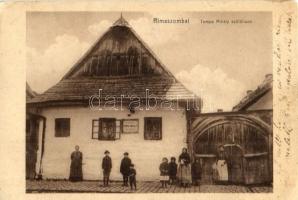 Rimaszombat, Rimavska Sobota; Tompa Mihály szülőháza / birth house of Mihály Tompa