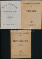 3 db cserkész nyomtatvány, oktató füzet az 1940-es évek elejéről