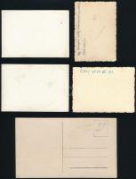 cca 1930-1940 "Nekem a Balaton a Riviéra..." 5 db fürdőéletet ábrázoló fotó, egy részük há...