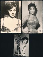 Gina Lollobridiga, 3 db fotó, különböző méretben