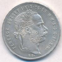 1879KB 1Ft Ag "Ferenc József / Középcímer" T:1-,2  Adamo M15