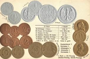 Deutschland I. / German set of coins, Emb. (small tear)