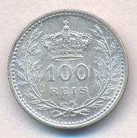 Portugália 1910. 100R Ag "II. Manuél" T:2
Portugal 1910. 100 Reis Ag "Manuel II&quot...