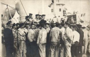 1915 10db haditengerészeti fotó képeslap+1 fénykép / Austro Hungarian navy, 10 photo postcards+1 pho...