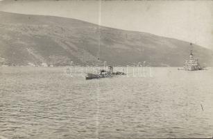 1915 10db haditengerészeti fotó képeslap+1 fénykép / Austro Hungarian navy, 10 photo postcards+1 pho...