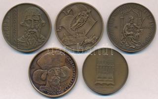 5db-os Br, egy kivételével MÉE, emlékérem tétel, 1977. "Magyar Éremgyűjtők VIII. Vándorgyűlése&...