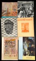 1910-1969 Vegyes képzőművészeti témájú folyóirat tétel, 12 db, (Magyar Iparművészet 1931.7-8 szám, M...