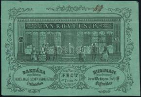 1862 Budapest V. Jankovits P. divatáru bolt díszes fejlécű számlája