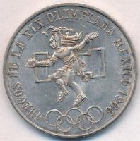 Mexikó 1968. 25P Ag Olimpia T:2 Mexico 1968. 25 Pesos Ag Olympiad C:XF Krause KM#479.1