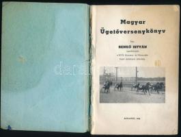 Benkő István: Magyar Ügetőversenykönyv. Bp., 1942. Megviselt papírkötésben
