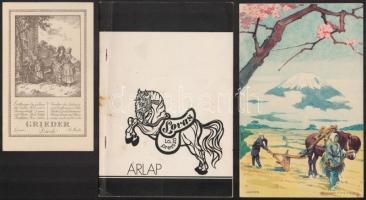 5 db különféle étlap